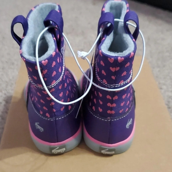 See Kai Run Basics Girl Ripley Hearts  Pull On Boots 5 - Picture 3 of 12